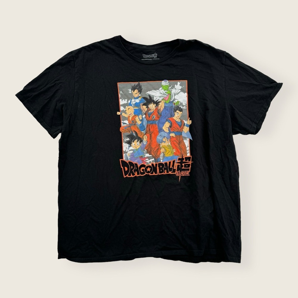 Dragon‎ Ball Super Z Warriors Shirt Mens XXXL Black Toei Animation Anime 3XL
